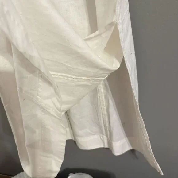 Madewell Linen Blend Princess Seamed Dress Old Money quiet luxury timeless NWT - Picture 9 of 9